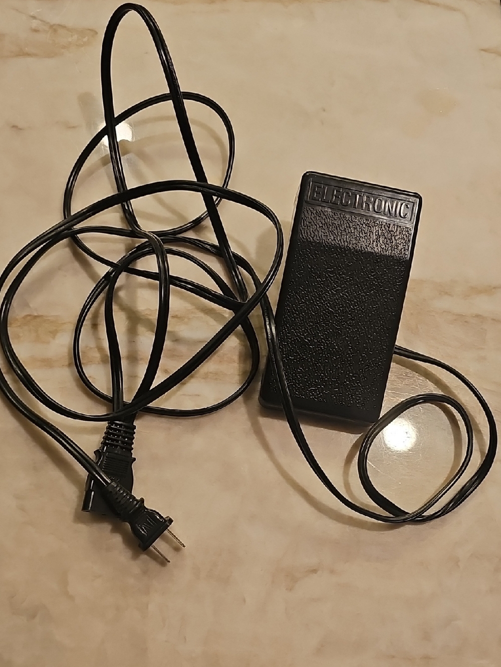 Electronic Black Foot Pedal Power Switch- YDK Model YC-482J-1-EC